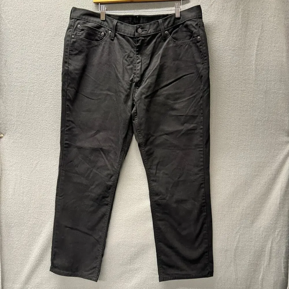 Levi's 541‎ Jeans Mens 38x30 (39x29 ACTUAL) Athletic Taper Black Denim